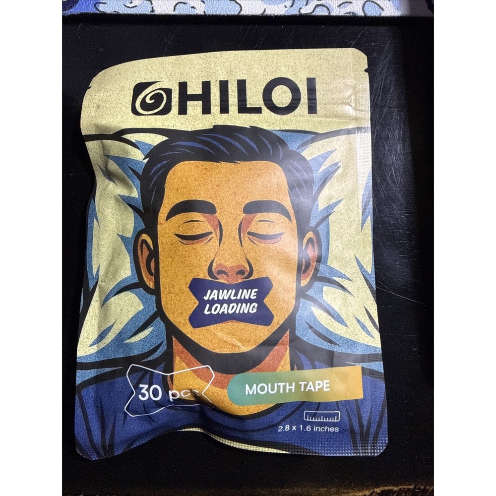 Hiloi Jawline Loading Mouth Tape 30 Pieces - Brand‎ New Factory Sealed